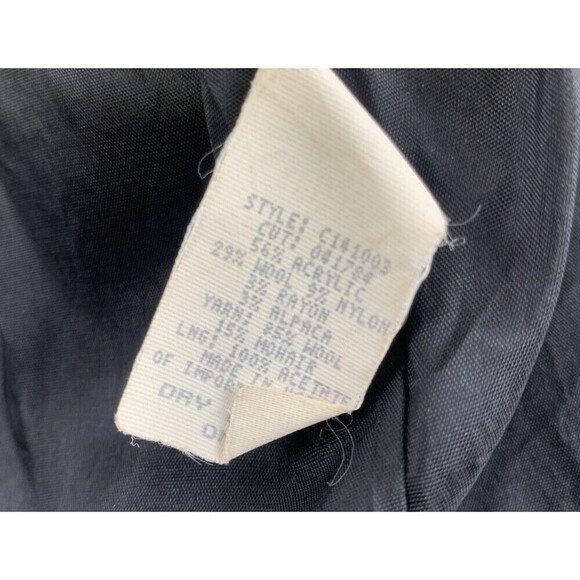 BOGO Canvasbacks Plush Knit Jacket Multi Stripe Pattern Button Shoulder Pads L - Picture 11 of 14